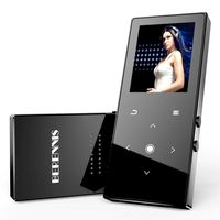 MP3 Player with Bluetooth 4.2, BERENNIS 16GB Portable Lossless Sound Metal Music Player with FM Radio Voice Recorder Touch Button Music Speaker, Support up to 128GB