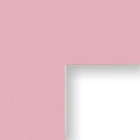 Craig Frames B151 14x20-Inch Mat, Single Opening for 11x17-Inch Image, Soft Pink with Cream Core