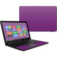 Mightyskins Skin Compatible with Hp 15t Laptop 15.6" (2017) - Solid Purple | Protective, Durable, and Unique Vinyl Decal Wrap Cover | Easy to Apply, Remove, and Change Styles | Made in The USA