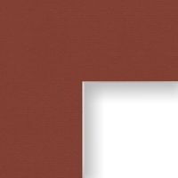 Craig Frames B555 8.5x11-Inch Mat, Single Opening for 5x7-Inch Image, Burnt Sienna with Cream Core