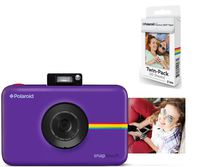 Polaroid Snap Touch Instant Digital Camera (Purple) with 20 Sheets Zink Paper.