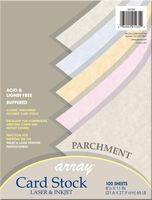 Pacon Card Stock, Parchment Assortment, 5 Colors,  8-1/2" x 11", 100 Sheets