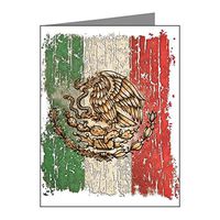 Note Card Mexican Flag Mexico Grunge
