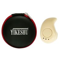 Bluetooth Earbud, Yikeshu Mini S530+ Wireless Bluetooth Stereo Earbud Headset Earphones Support Hands-Free Calling Especially (Single Beige Earbud)