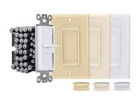 Monoprice 50-Watt Slider Impedance Matching Speaker Volume Control with Color Kit, Connect Multiple Speaker Pairs to a Single Power Amplifier or Receiver