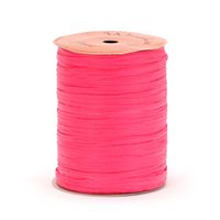 Berwick Offray Matte Hot Pink Raffia Ribbon, 1/4'' Wide, 100 Yards