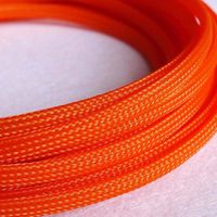 12mm Orange Tube Dense PET Expandable Braided Sleeving Cable x 10M (10 Meters)