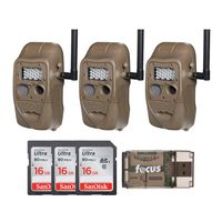 Cuddeback (3) CuddeLink J Series Networked Long Range IR Trail Cameras with 16GB Cards and Focus USB Reader
