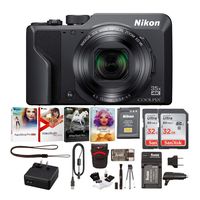 Nikon COOLPIX A1000 Compact Digital Camera 4K Video with 32GB Card 2-Pack and Battery with Charger andAccessory Bundle