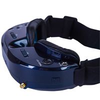 Skyzone SKY03O OLED /SKY03S 5.8GHz 48CH Diversity FPV Goggles Support OSD DVR HDMI with Head Tracker Fan LED for RC Racing Drone (SKY03S,Diamond Midnight Blue)