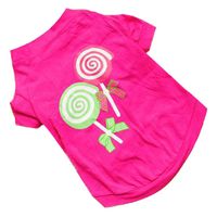 Howstar Pet T-Shirt, Dog Summer Apparel Puppy Pet Clothes for Dogs Cute Soft Vest (S, Hot Pink) (L, Pink)
