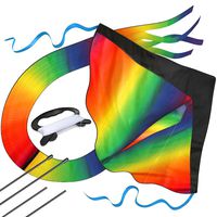 AGREATLIFE Huge Rainbow Kite for Kids a Kite Easy to Fly for Outdoor Games and Activities | Easy to Fly and Soars High, A Great Way to Enjoy and Spend Time with Friends and Family