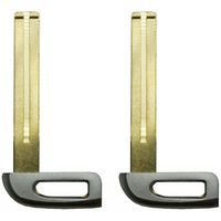 qualitykeylessplus Two Car Key Blade Blank Replacements for Kia Remote Uncut with Free KEYTAG