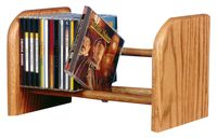 The Wood Shed Solid Oak CD Rack, Dark
