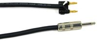 Conquest Sound CS112B 30-Feet Jumbo 1/4-Inch Plug to Double Banana Plug 12 Gauge Speaker Cable