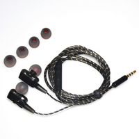 Liobaba HiFi Stereo Earbuds Hands-Free Wired Headphones Double Unit Driver Super Bass in-Ear Earphone with Mic for Running Sports