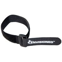 Reusable Cinch Straps 3/4" x 8" - 12 Pack, Multipurpose Quality Hook and Loop Securing Straps (Black) - Plus 2 Free Bonus Reusable Cable Ties