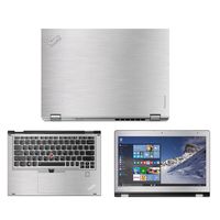 Silver Aluminum skin decal wrap skin Case for Lenovo Yoga 460 14" Touch Screen Laptop