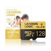 LeadersLogic Mobile microSDXC Card with SD Adapter 128GB UHS-1 U3 Class 10 VSC 30 A1