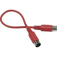 Hosa MID-310RD 5-pin DIN to 5-pin DIN Red MIDI Cable, 10 feet