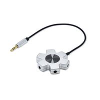 Multi Headphone Splitter, 3.5mm Male to 5 Jacks 3.5mm Female Stereo Audio Adapter Compatible for iPhone iPad MacBook, Samsung, LG, Smartphones, Tablets, Laptops