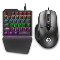 Wired Gaming Keyboard and Mouse Adapter Converter for Xbox One / PS4 / Switch / PS3 / PC, IFYOO KMAX1 Pro Keypad and Mouse Combo Set for Game Consoles and Computer/Laptop