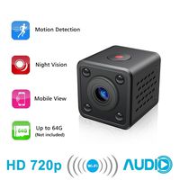 Mini WiFi Camera - Wireless Hidden Spy Cam with Motion Detection Night Vision, HD 1080P IP Video Recorder with Mobile Live View for Android