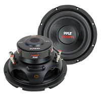 2) PYLE PLPW8D 8" 1600W Dual Voice Coil 4-Ohm Car Audio Subwoofers Speakers