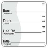 DayMark Removable Item/Date/Use-by Shelf-Life Label, 2" x 2" (Roll of 500)