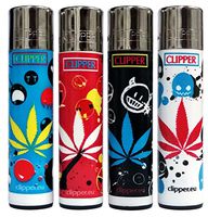 Bundle - 4 Items - Clipper Lighter"Bad Smiley" Collection