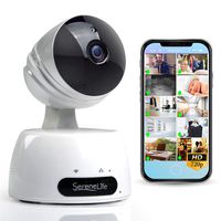 SereneLife Indoor Wireless IP Camera - HD 720p Network Security Surveillance Home Monitoring w/ Motion Detection, Night Vision, PTZ, 2 Way Audio, iPhone Android Mobile App - PC WiFi Access - IPCAMHD30