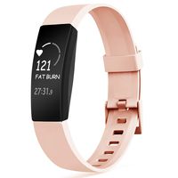 Tobfit Band Replacement Compatible with Fitbit Inspire HR & Fitbit Inspire Accessories for Women Men, Small, Pink Sand