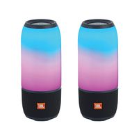 JBL Pulse 3 Portable Bluetooth Speakers - Pair (Black)