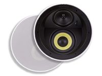 Monoprice Caliber 2-Way Aramid Fiber in-Ceiling Speakers - 6.5 Inch (Pair) Titanium Silk Dome Tweeters