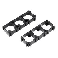 uxcell 20 Pcs 18650 Lithium Ion Cell Triple Battery Holder Bracket for DIY Battery Pack