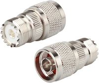 GIMILINK (2-Pack) N Type Male to UHF Female Connector SO-239 SO239 Changer Adapter