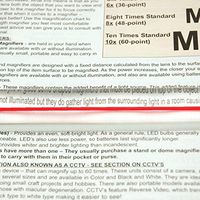 EZ Magnibar Reading Bar Magnifier with Red Tracker Line - 6 inches