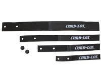 Cord-Lox - Rivet Series - Hanging Cable Management Strap - 10 Pack - Solution for Musicians, Garage, Home Organization - Made in USA (Black) (3/4"x6")