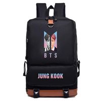Kpop BTS Bangtan Boys Backpack Merchandise Schoolbag Laptop Bag for A.R.M.Y Jungkook Merch
