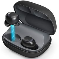 Bluetooth 5.0 Wireless Earbuds - MEBUYZ TWS 3D Stereo Sound Headphones, 60 H Playtime with Charging Box, True Wireless Built-in Mic Hands Free Call in-Ear Earpiece, Waterproof Sport Earphones Headset