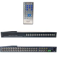 CCTV Camera Pros VM-16RT BNC Video Mux | 16 Channel CCTV Security Camera Multiplexer | Real-time Live Streaming Refresh Rate | Monitor Spot/Loop Out