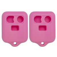 Keyless2Go New Silicone Cover Protective Cases for Remote Key Fobs FCC CWTWB1U345 CWTWB1U331 GQ43VT11T - Pink (2 Pack)
