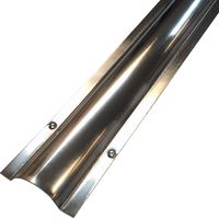 Medium Stainless Steel Wire Guard Surface Raceway - Channel Size: 1.22"W x 0.42"H"