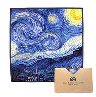EXTRA LARGE [4 Pack] Classic Art (Vincent Van Gogh "Starry Night") - ULTRA PREMIUM QUALITY Clean & Clear Microfiber Cleaning Cloths (Best for Camera Lens, Glasses, Screens, and all Lens.)