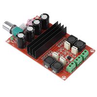 Zerone TPA3116D2 Amplifier Board, 12-24V Ultra High Power Digital Power Amplifier Board Dual-Channel Board