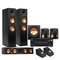 Klipsch RP-280F 5.1.2 Dolby Atmos Home Theater System with Onkyo TX-RZ710 7.2-Ch Network A/V Receiver