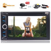 Eincar 2 Din 6.2'' Touch Screen Car Stereo with GPS Navigation Auto HD Radio DVD/CD Player Built-in Bluetooth USB/SD/AUX Port Support Hands-Free Call RDS 1080P Video Play & Free Wireless Rear Camera