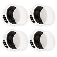 Theater Solutions New 8" In Ceiling HD Home Theater Glass Fiber Angled 4 Speaker Set 1600 Watt 4TSS8A
