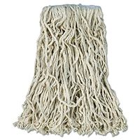 Rubbermaid Commercial V11600 WH00 Economy Cut-End Cotton Wet Mop Head, 16 oz, 1" Band (Pack of 12)