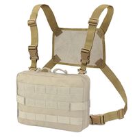 WYNEX Tactical Admin Molle Pouch, Medical EDC EMT Utility Bag Shell Design Attachment Pouches 1000D Nylon Hiking Belt Bags Waterproof Harness (Khaki)